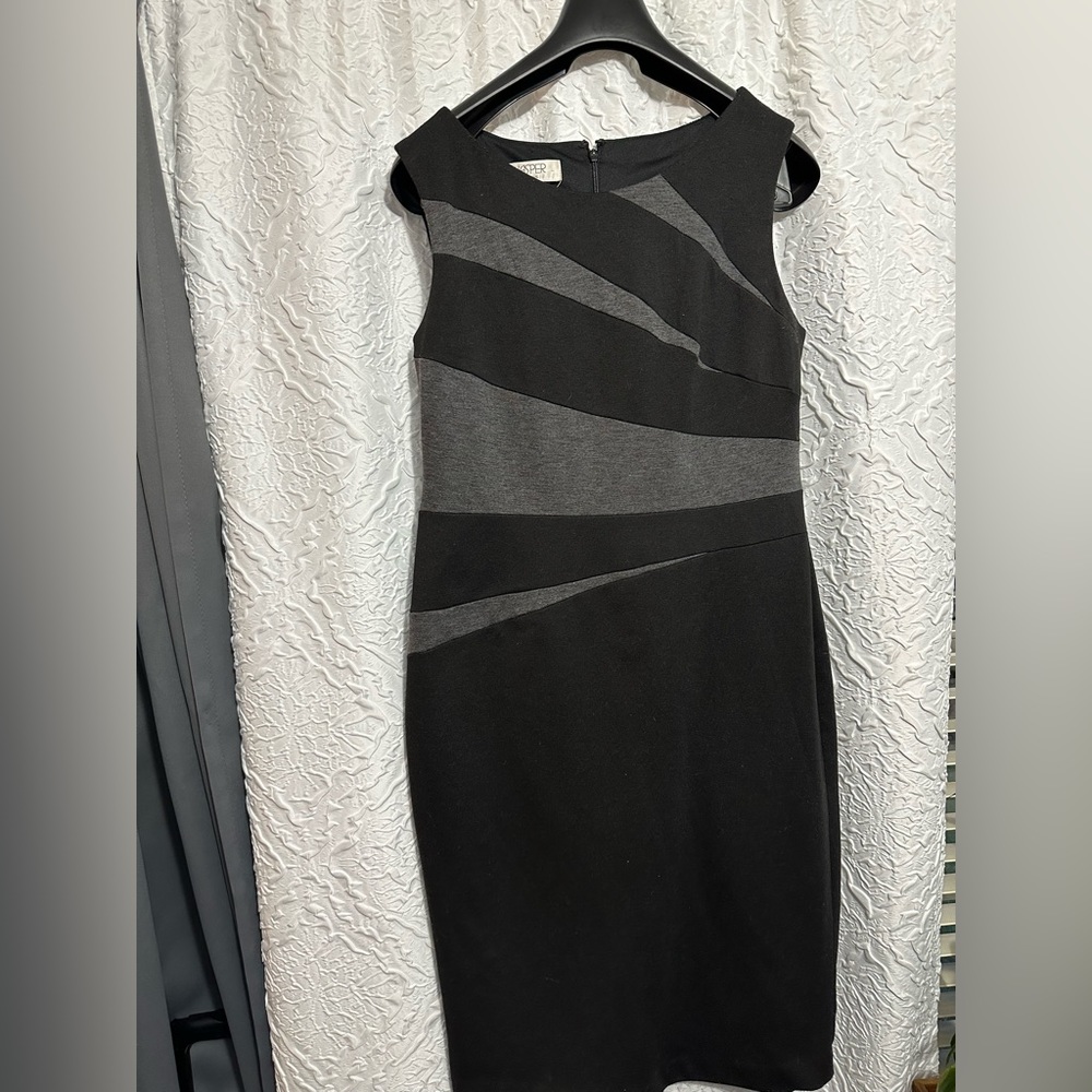 Black and Gray dress.